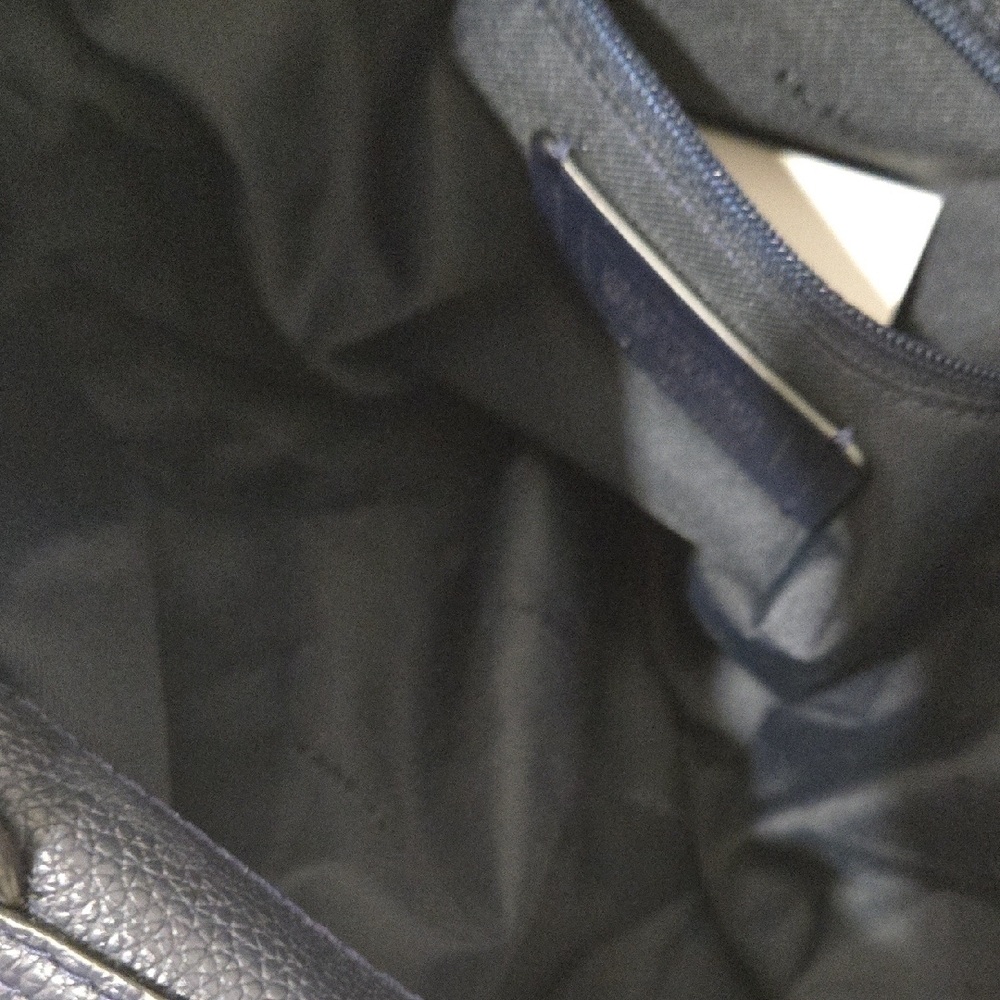Coach Midnight Blue Leather Shoulder Bag - Picture 10 of 16